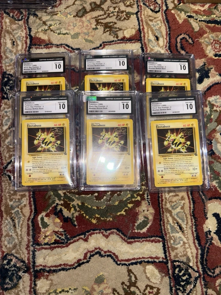CGC 10 GEM MINT Electabuzz # 2 WB Movie WOTC Black Star PROMO Pokemon Card - Image 1 of 1