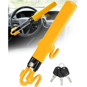 Steering Wheel Lock For Cars SUV Heavy Duty Antitheft Device Car Security Lock - Picture 1 of 7
