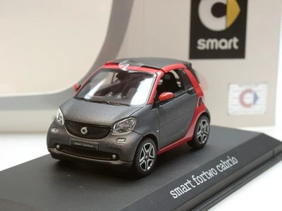 Norev Smart Fortwo Cabrio "titania grey/ red" - dealer model  286 - 1:43 - Bild 1 von 4
