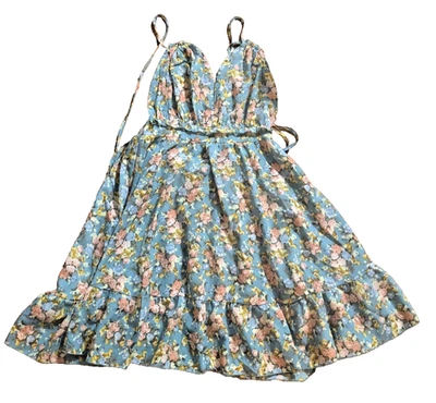 Shein Floral Sundress Medium Size 6 - Image 1 of 4