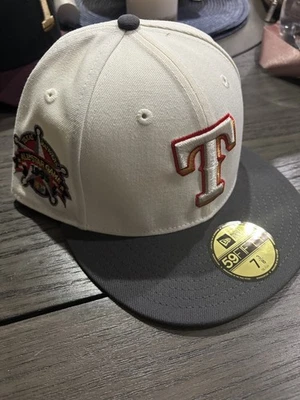 Sombrero Texas Rangers Club 7 3/8 New Era 59fifty Exclusivo Raro Sombrero Ajustado 95 ASG Foto 1 de 2