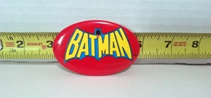Vintage TM & DC Comics INC. 1970 RED BATMAN Logo Pin-back Button NEAR MINT - Picture 1 of 3