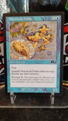 CLOUD OF FAERIES Portuguese Version MAGIC The Gathering SUMMON 1999 Trading Card - Image 1 of 2