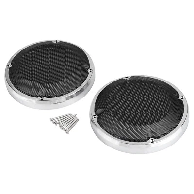 6.5" Saddlebag Lid Speaker Grill Cover Fit For Harley Electra Road Glide King Foto 1 de 4