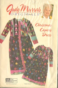 Judy Murrah Originals Christmas Capers Dress size 4-22 sewing pattern uncut - Picture 1 of 2