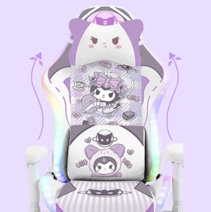 Hello Kitty KUROMI Gaming Chair HOME OFFICE COMFORT ANIME COMPUTER ERGONOMICS - Picture 1 of 6