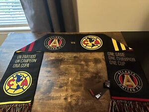 EXTREMELY RARE 2019 Campeones Cup Atlanta United Vs Club America Matchday Scarf