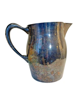 Water Pitcher Silverplate W & S Blackinton Silver 7" Tall Opening Diameter 4.5" - Picture 1 of 7