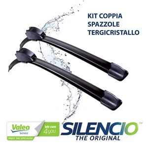 KIT 2 SPAZZOLE TERGICRISTALLO SILENCIO FLAT BMW 5 F11 TOURING DAL 2010 ANTERIORI - Foto 1 di 3