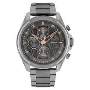 Tommy Hilfiger Grey Steel Dark Grey Dial Multi-function Men's Watch - 1710657 - Picture 1 of 6