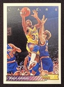 Earvin Magic Johnson 91 - 92 Los Angeles Lakers Basketball Card Upper Deck #32a - Imagen 1 de 2