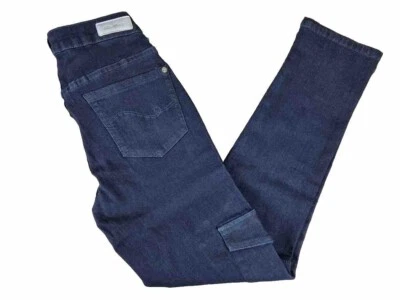 Alba Moda Jeans Hose Größe 34 36 38 Damen Cargojeans Dunkelblau Damenjeans - Bild 1 von 4