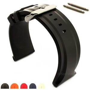 Men's Silicone Rubber Watch Strap Band Waterproof Resin 26 28 30 JUMBO MM