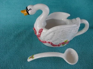 KERAMIK SCHWANENFORM SOSSENSCHALE - Bild 1 von 6