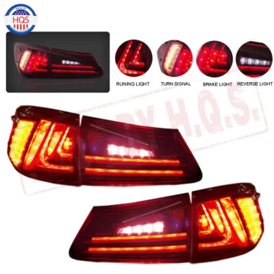 Luces traseras LED rojas lente lámpara trasera para Lexus IS250 IS350 2006-2012 08-12 IS F Foto 1 de 4