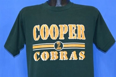 vintage 80s COOPER MIDDLE SCHOOL COBRAS BUFFALO GROVE ILLINOIS t-shirt MEDIUM M - Image 1 of 3