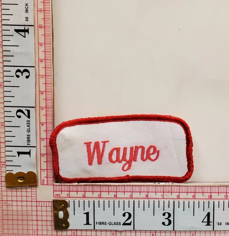 Wayne Name Tag Uniform Jacket Vest Patch Crest Badge - Image 1 of 1
