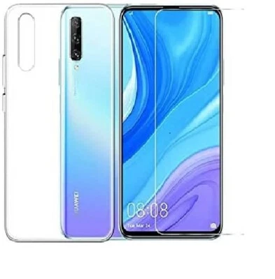 CUSTODIA COVER + PELLICOLA VETRO TEMPERATO per HUAWEI PSMART PRO TRASPARENTE - Immagine 1 di 4