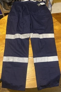 Deane Cotton Industrial Reflective Tape Work Pants- Size 92 - BNWT - Picture 1 of 12