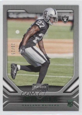 2019 Panini Playbook Rookies Green /25 Trayvon Mullen Jr #193 Rookie RC - Image 1 of 2