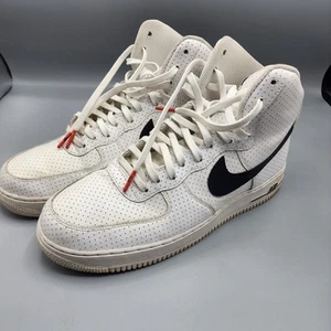 Mens Size 12 - Nike Air Force 1 ´07 Original Perforated High Tops / White / Nice - Picture 1 of 19