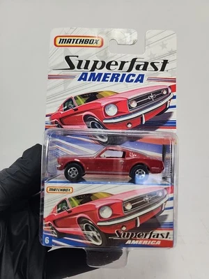 Matchbox Superfast America 1965 Ford Mustang GT #6 Die Cast 1/64 - Image 1 of 4