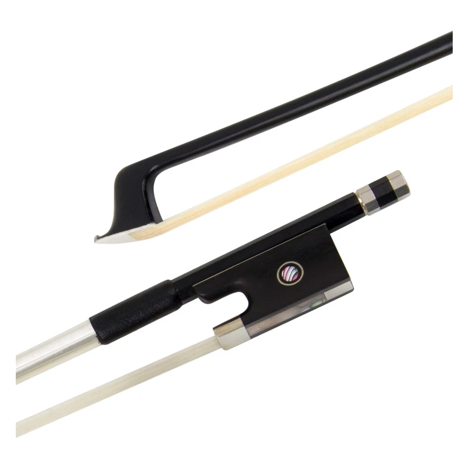 Black Carbon Fiber Violin Bow 3/4 - Perfect for Professionals, Beginners & Kids - Image 1 of 4