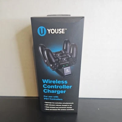 Cargador Controlador Inalámbrico U Youse - Controladores PS4 - Negro t 10 Foto 1 de 4