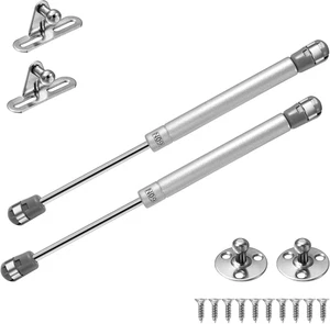 2 Pezzi Molla a Gas, 60N Martinetto Pneumatico per Mobili,Pistoni per Ante Cucin - Foto 1 di 12