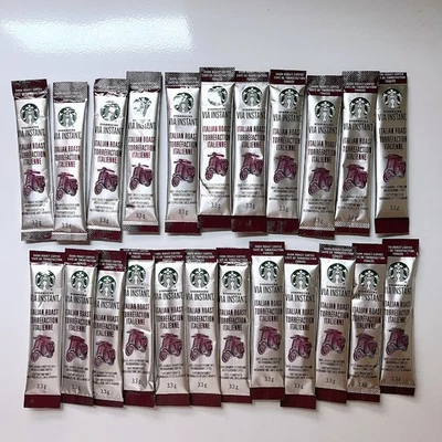 24 pcs Starbucks Via Instant Italian Roast 100% Arabica READ DESCRIPTION - Image 1 of 3