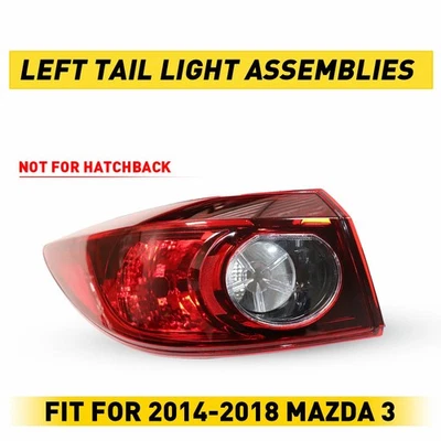 Juego de 2 luces traseras traseras izquierda para Mazda 3 2014-2018 lado del conductor exterior BHN15 Foto 1 de 4