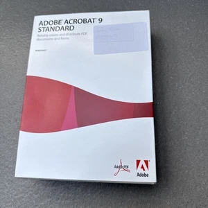 Adobe Acrobat 9 Standard CD With Serial Number Used Excellent Condition - Photo 1/3