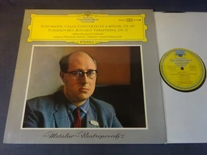 TULIPS SCHUMANN - CELLO CONCERTO / TCHAIKOVSKY LP, LPO, Rostropovich, DG 138 674 - Picture 1 of 4