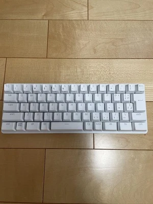 Razer Huntsman Mini White JP Mechanical Keyboard Used - Image 1 of 3