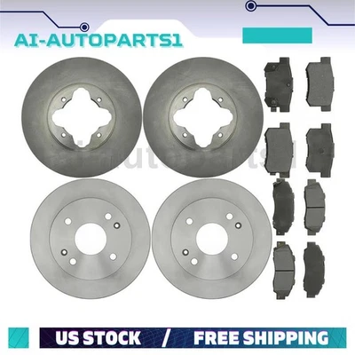 Juego de rotores de freno delanteros traseros + pastillas de freno para Acura TL 1995 1996 1997 1998 Foto 1 de 4