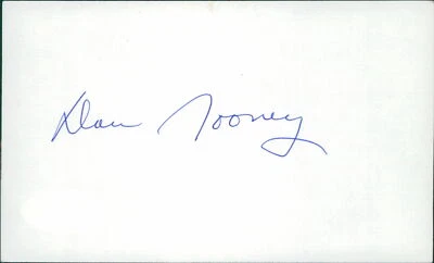 Dan Rooney Pittsburgh Steelers Signed 3x5 Index Card JSA Authenticated - Image 1 of 3