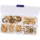 150Pcs Non-Insulated Copper Ring Lugs Terminal Connector Kit  Home Appliance