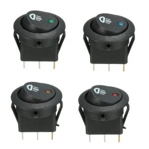 12V 20A Universal Car Fog Light Rocker Switch LED Dash Dashboard 3Pin New - Picture 1 of 17