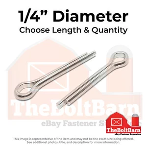 1/4" Stainless Extended Prong Cotter Pin (Choose Length & Qty) - Picture 1 of 7