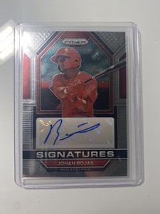Johan Rojas 2023 Panini Prizm Auto Rookie Signed Phillies Card RC TRENDING