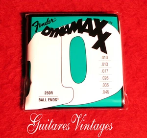 Rare Jeu 6 cordes Fender 250R Dynamaxx 10-46 New old Stock années 90' - Imagen 1 de 2