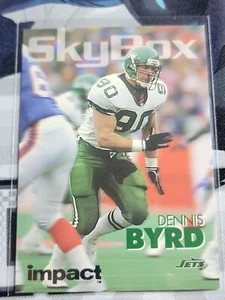 DENNIS BYRD 1993 Skybox Impact Colors Insert #233. JETS - Picture 1 of 2