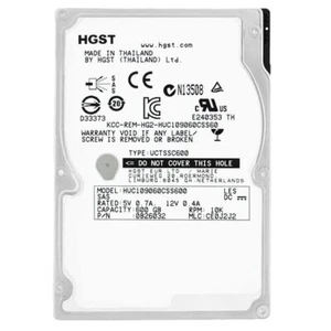Disque Dur HGST HUC109060CSS600 600GB 10000Rpm SAS II 64Mb Cachette 2.5'' - Photo 1/5