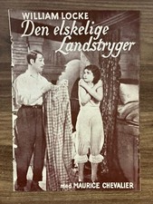 The Beloved Vagabond Maurice Chevalier Betty Stockfeld 1936 Danish Movie Program
