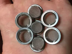 7x Pantalla de Tubo 12 mm 1/2" Borde Cúpula Taza Malla Fina Tazón Vidrio Deslizante Masculino - Imagen 1 de 1
