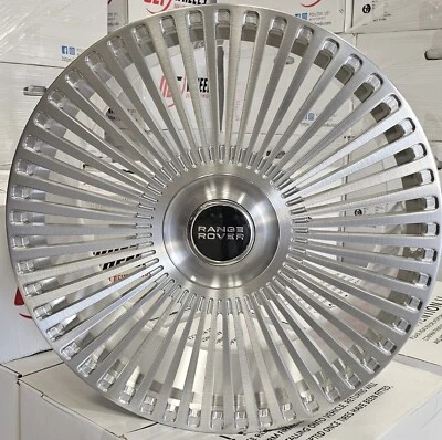 (4)24" Forged Rims Silver Brush FM002 Floating Cap Wheels Tires Fit Range Rover - Image 1 of 4