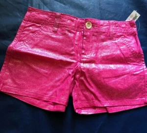 NEW OLD NAVY Size 10 Girls Shorts Pink Sparked Glitter - Picture 1 of 6