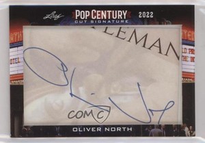 2022 Leaf Metal Pop Century Cut Signatures Oliver North #PCC-ON1 Auto 1u6