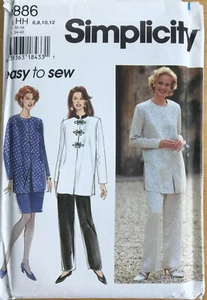 Simplicity Pattern 9886 Misses' Jacket Skirt Pants Sz 6-12 - Picture 1 of 4
