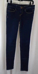 American Eagle Blue Jeans Women's Size 4 Skinny Stretch Low Rise Dark Wash - Picture 1 of 18